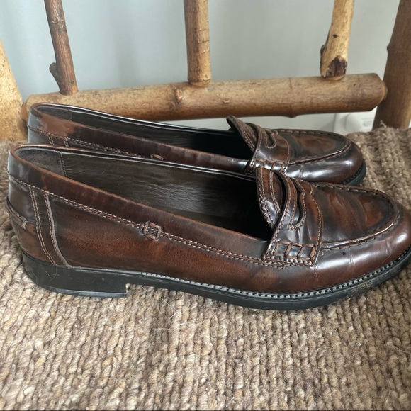 TOD’S Women’s Leather Penny Loafers Sz 38|7 - Picture 7 of 14
